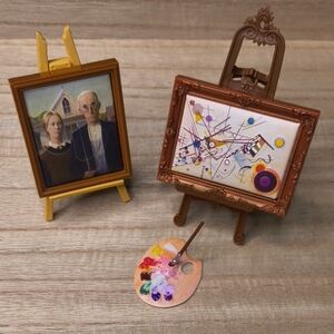 Zuru Mini Brands Masterpieces Framed American Gothic And Composition 8 Art Work